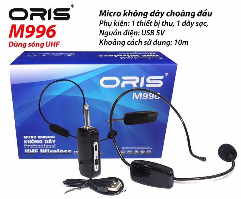 Micro không dây choàng đầu Oris M996 (Ảnh 1)