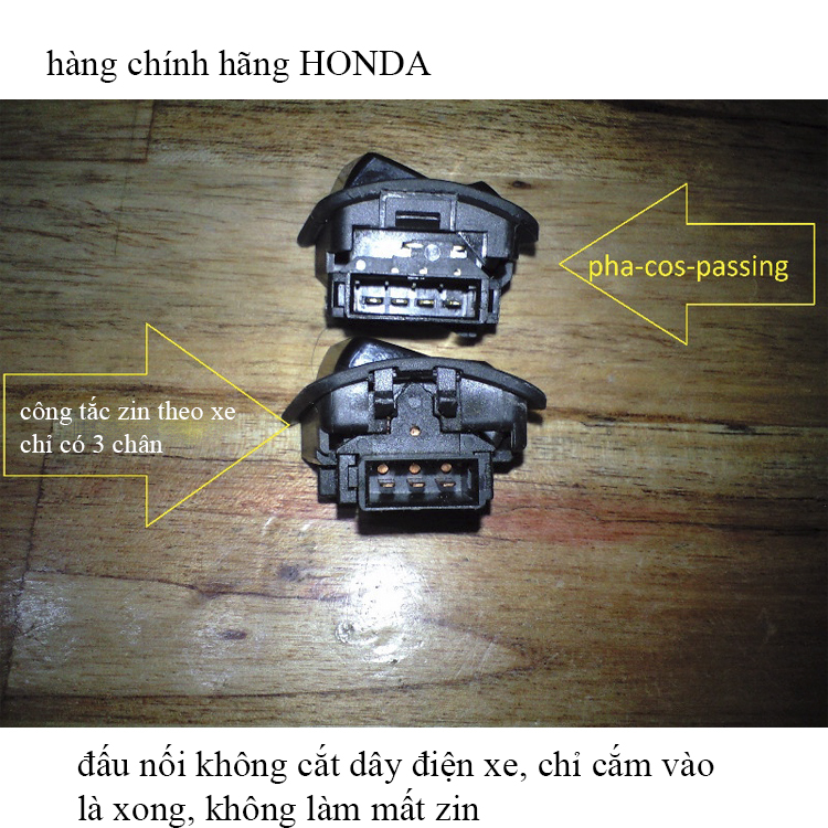 Công tắc Passing SH, Đá đèn pha xe Wave,Future,Winner HONDA