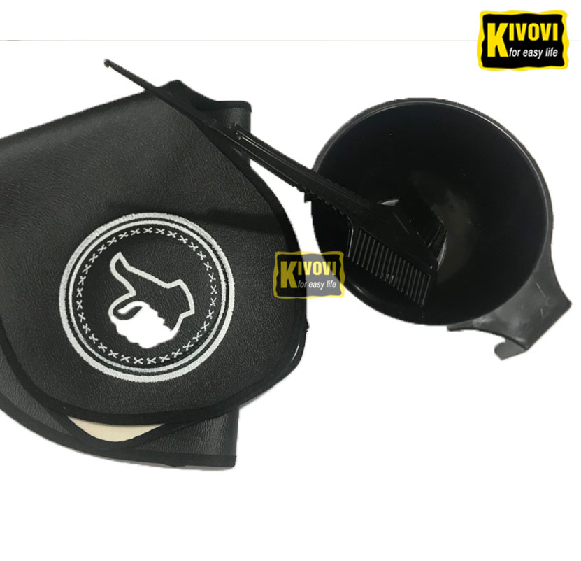 Bộ Dụng Cụ Nhuộm Tóc Tẩy Tóc Tại Nhà - Lược Nhuộm Tóc + Chén Nhuộm + Áo Choàng Nhuộm Tóc Cắt Tóc - Kivovi