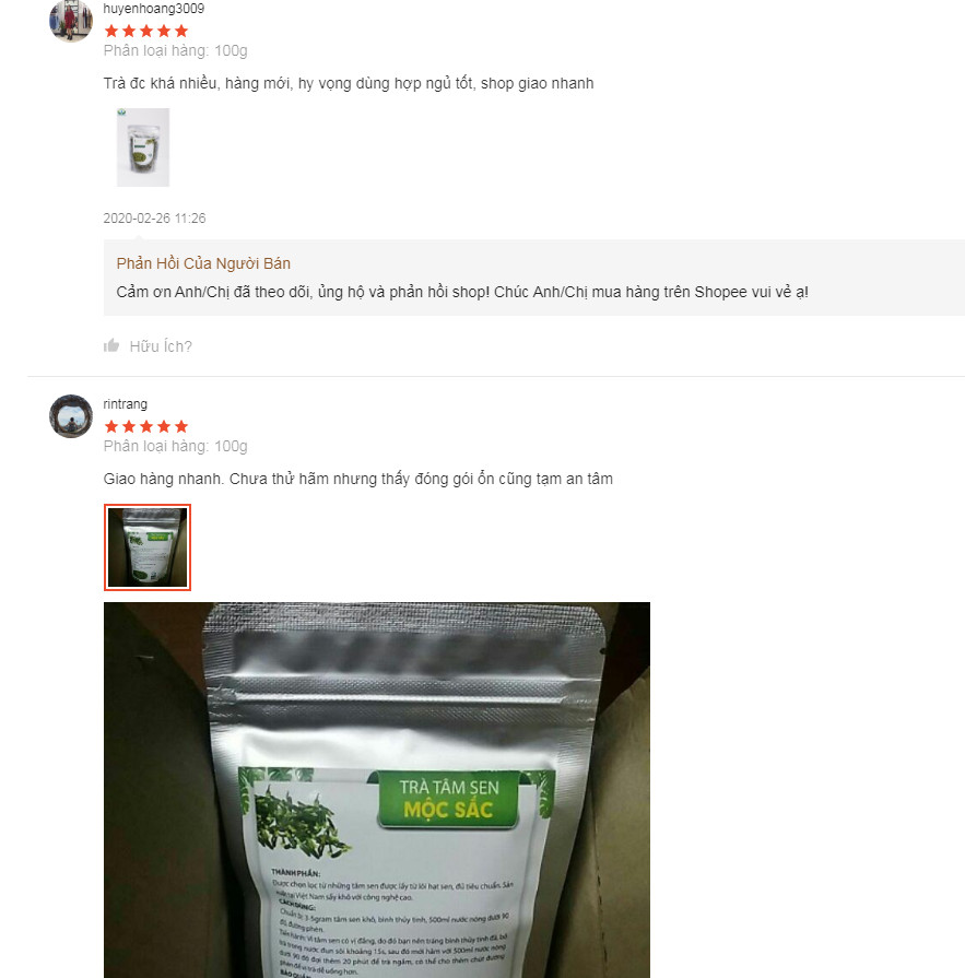 Trà Tâm Sen Khô MỘC SẮC, Trà An Thần Ngủ Ngon, Trà Tim Sen hỗ trợ mất ngủ Hạ huyết áp Phù hợp với người già huyết áp cao