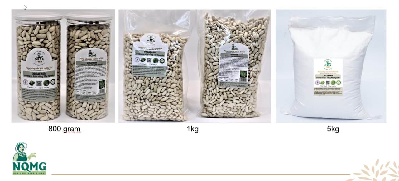 Orsafarm Đậu Trắng Tây, Tây Nguyên đậu trắng Đà Lạt, đậu trắng nấu chè, Đậu Trắng Tây, đậu trắng nấu món gì