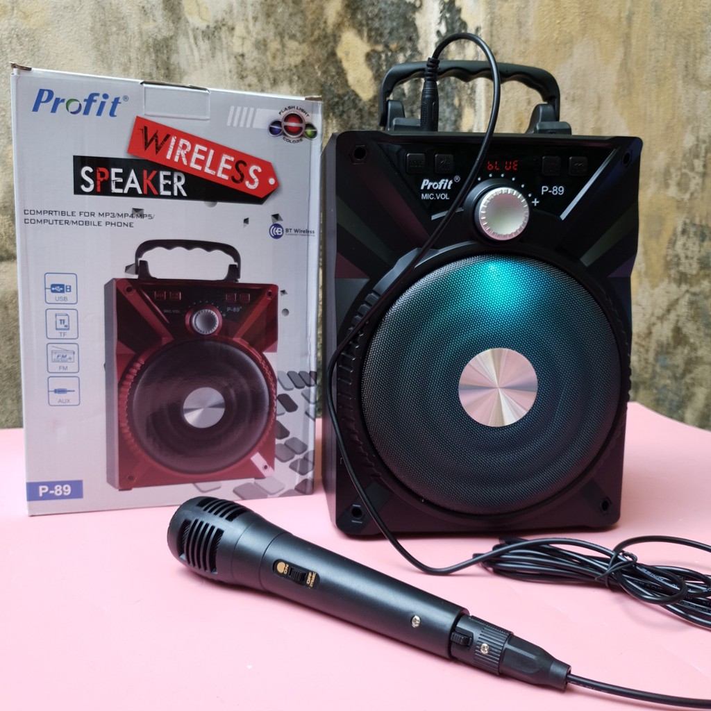 [HCM]Loa Bluetooth Karaoke Di Động P88 P89 Tặng Kèm Micro