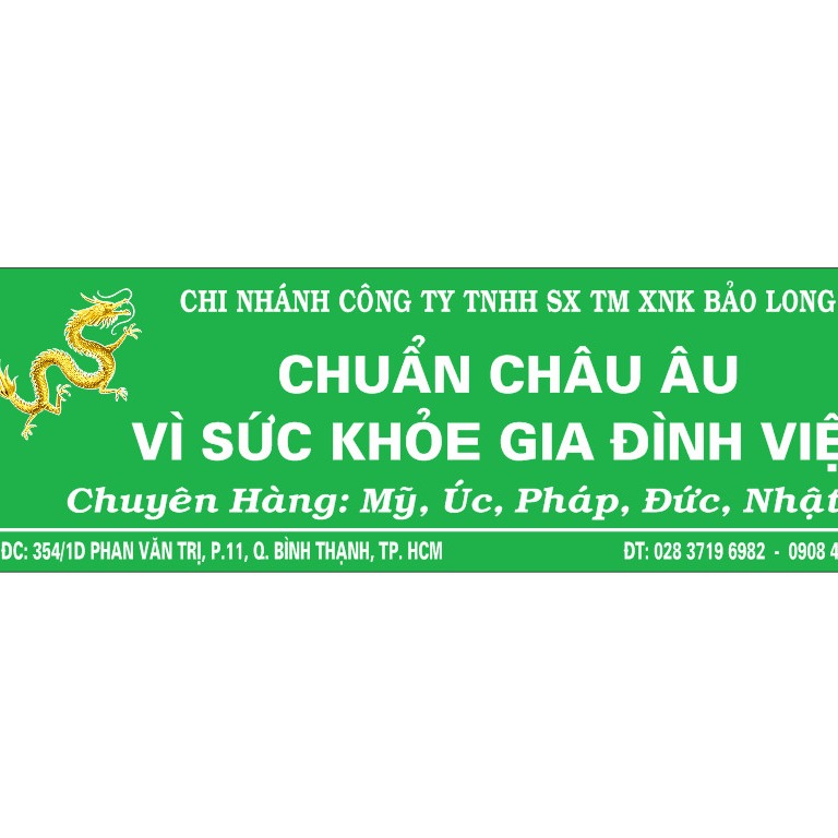 Hàng chính hãng Châu Âu