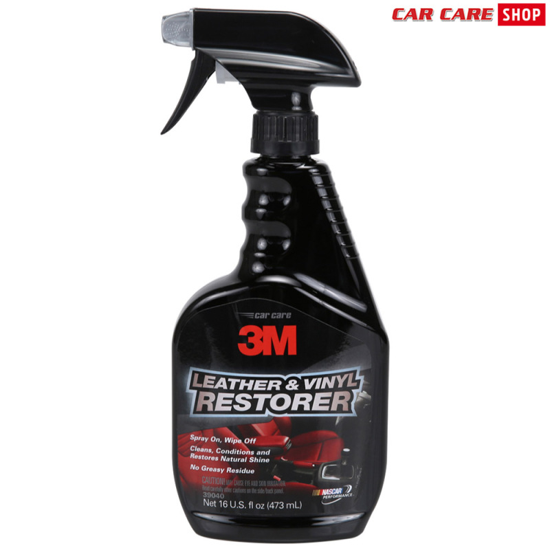 Chai xịt làm sạch bảo dưỡng da nội thất xe hơi 3M Leather and Vinyl Restorer 473ml