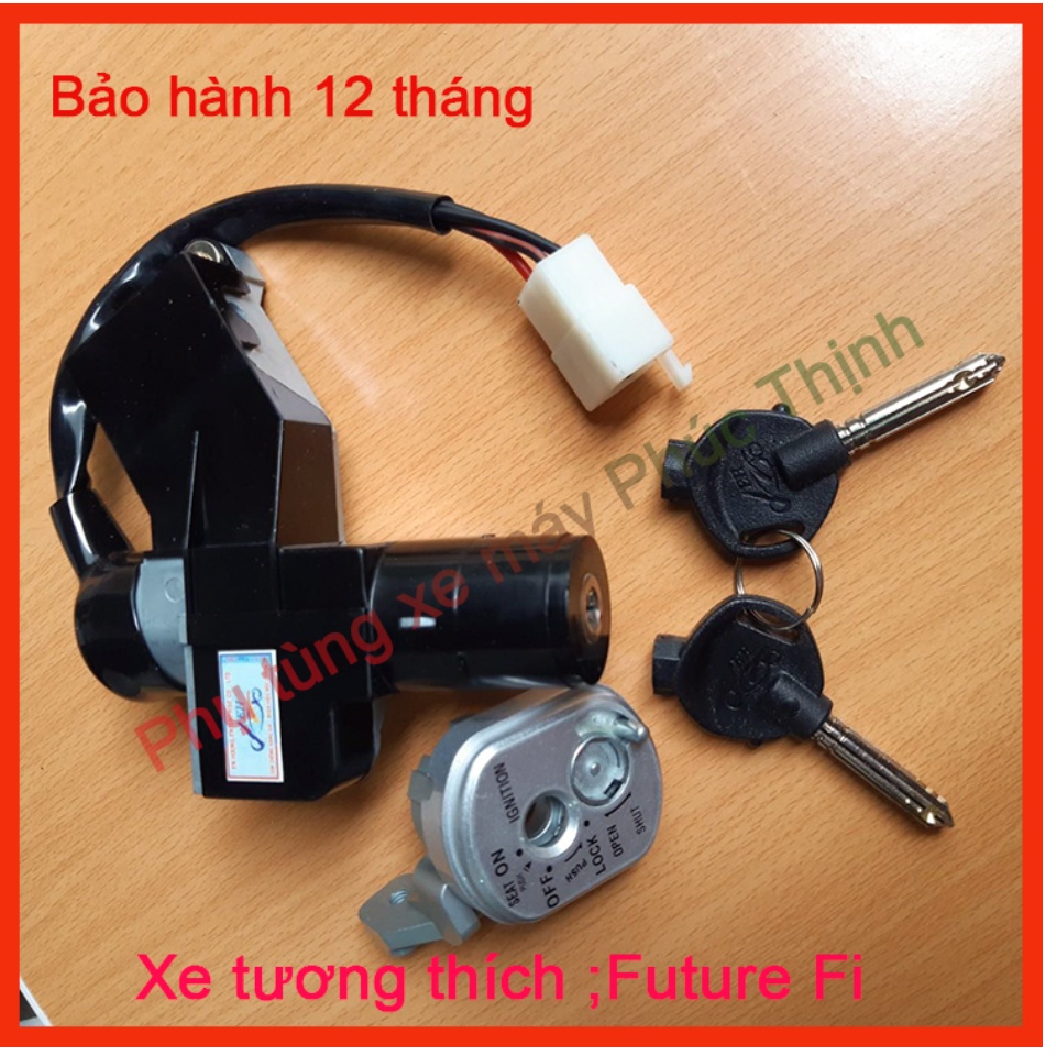 Bộ ổ khóa chống trộm xe máy FUTURE NEO CỢ FUTURE X CƠ LOẠI 6 cạnh  2 dây   Lazadavn