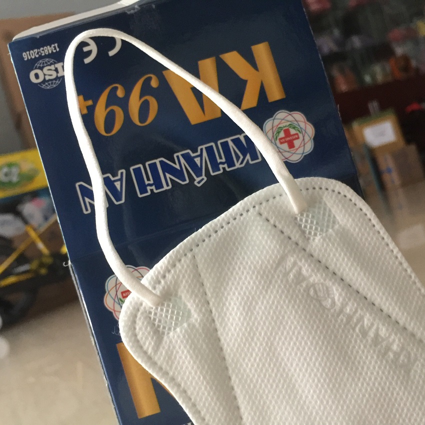 Hộp 30 cái khẩu trang 4D Khánh An KA99+ thiết kế đặc biệt 4 lớp với 3 lớp kháng khuẩn cao cấp