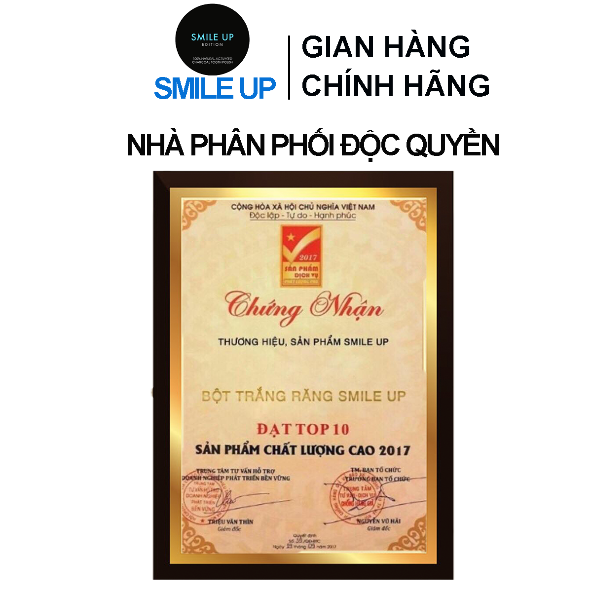 Trắng răng than hoạt tính SMILE UP hủ 100g