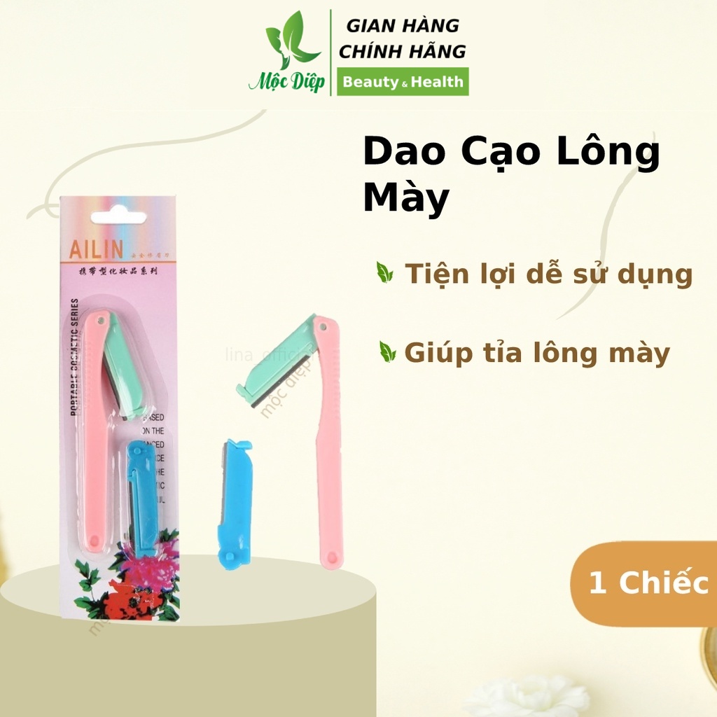 Dao cạo lông mày - cạo lông nách cho chị em phụ nữ, tiện lợi, an toàn Mộc Diệp Cosmetic