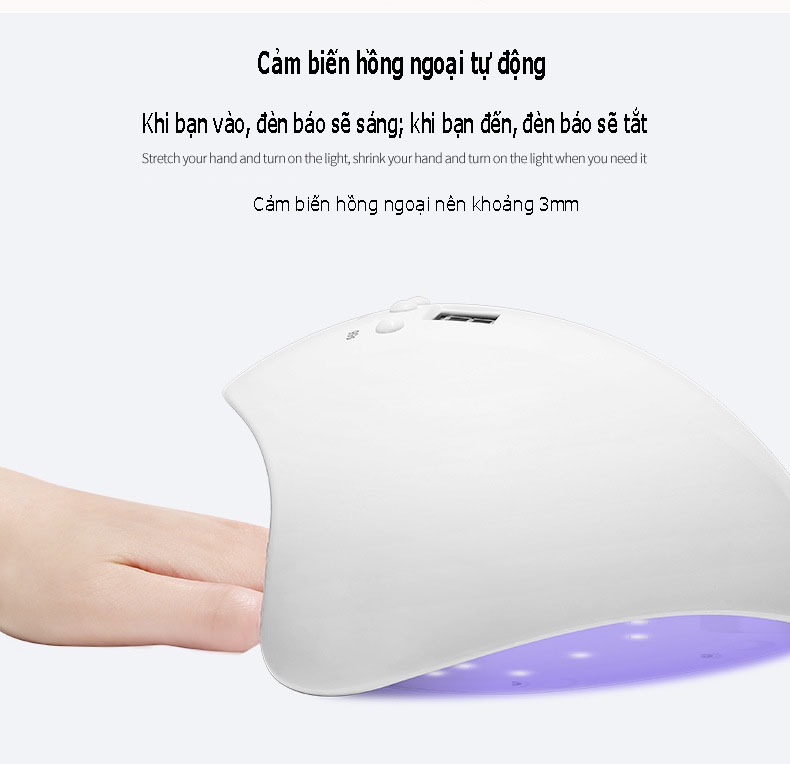 Máy hơ móng tay sơn gel Star nhanh khô, máy hong khô móng tay, móng chân 36W