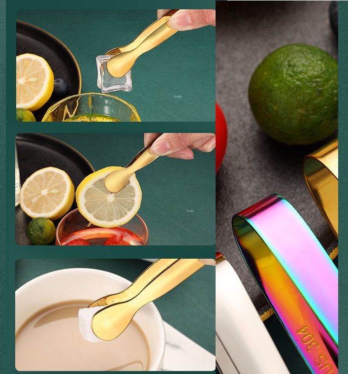 Kẹp gắp đá, lật thức ăn mini bằng inox nhỏ gọn lại rất tiện dụng - Gắp đá inox mini nhỏ gọn tiện dụng - dụng cụ gắp đá quày bar - kẹp gắp đá du lịch - kep gap da mini - kep gap do an