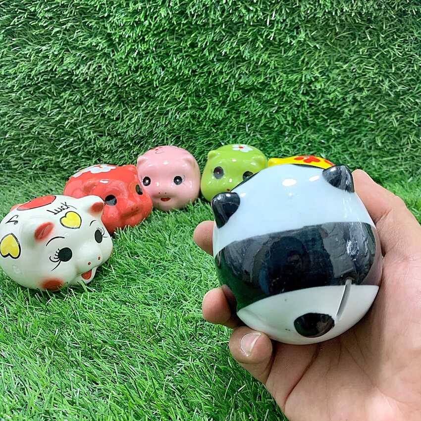 Heo Đất Mini tiết kiệm tiền gốm men sứ Bát Tràng cao cấp (1 con) – Ống Heo Mini chưng bàn làm việc, bàn học – Lợn Đất Mini phong thủy thu hút tài lộc