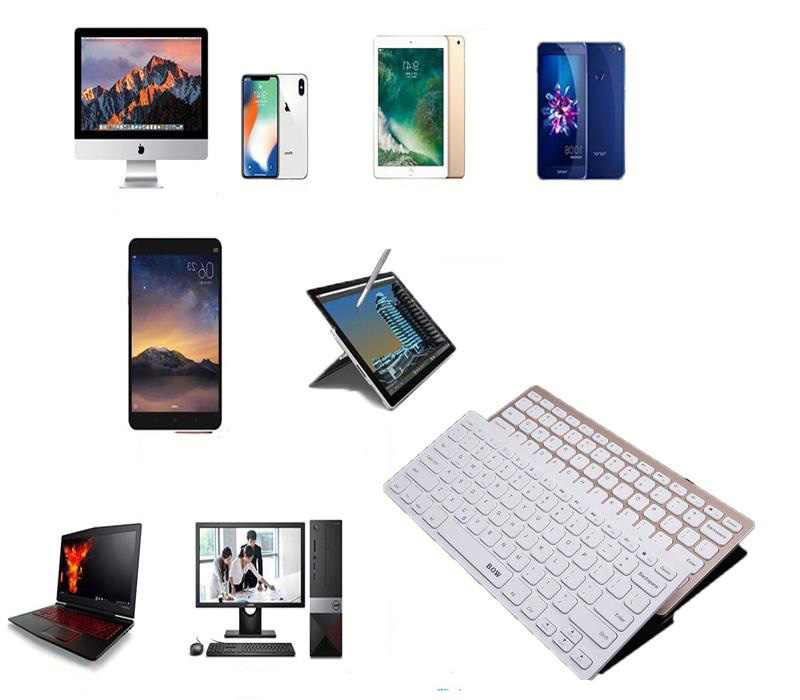 Bàn phím CƠ RỜI cho laptop, điện thoại, ipad- Bàn phím không dây nhỏ gọn Bàn Phím Không Dây- Bàn phím bluetooth BOW HB191A cao cấp, hỗ trợ kết nối 3 thiết bị cùng lúc