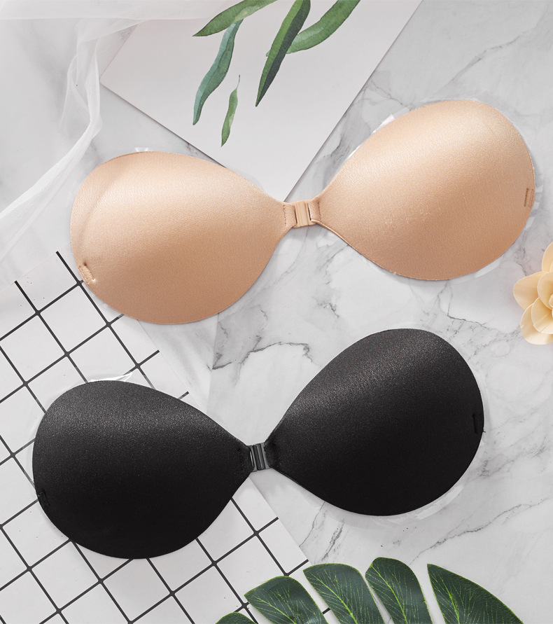 áo bra dán ngực cài trước siêu nâng ngực, áo dán silicon đệm dày có tặng kèm dây áo trong suốt