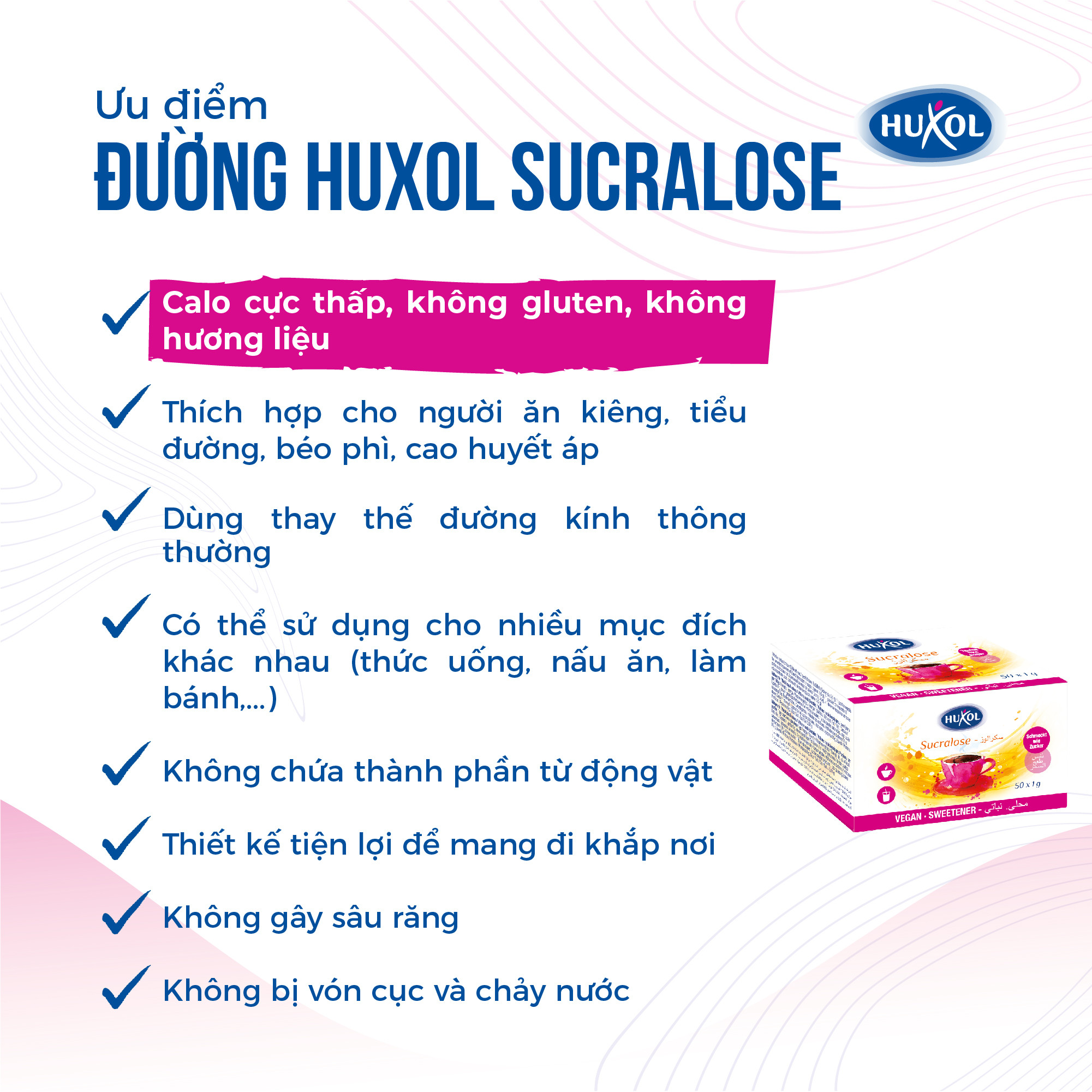 Đường Ăn Kiêng Huxol - Dòng Stevia (300 viên/ hộp) Nhập Khẩu Từ Đức - Dietary Sugar Huxol Stevia - Dành Cho Người Tiểu Đường, Ăn Kiêng, Giảm Cân, Hô Trợ Kiểm Soát Đường Huyết - NPP Anni Store