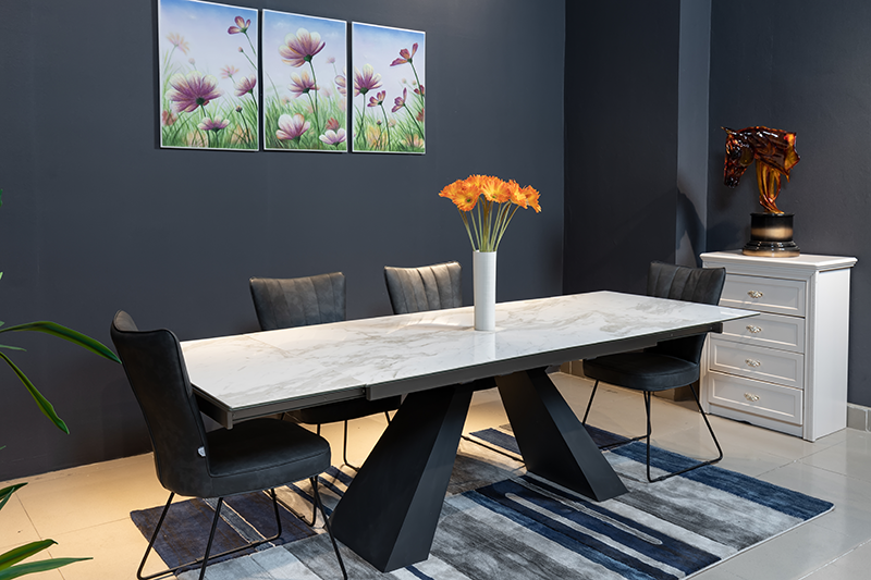 Bàn ăn thông minh mặt đá T839