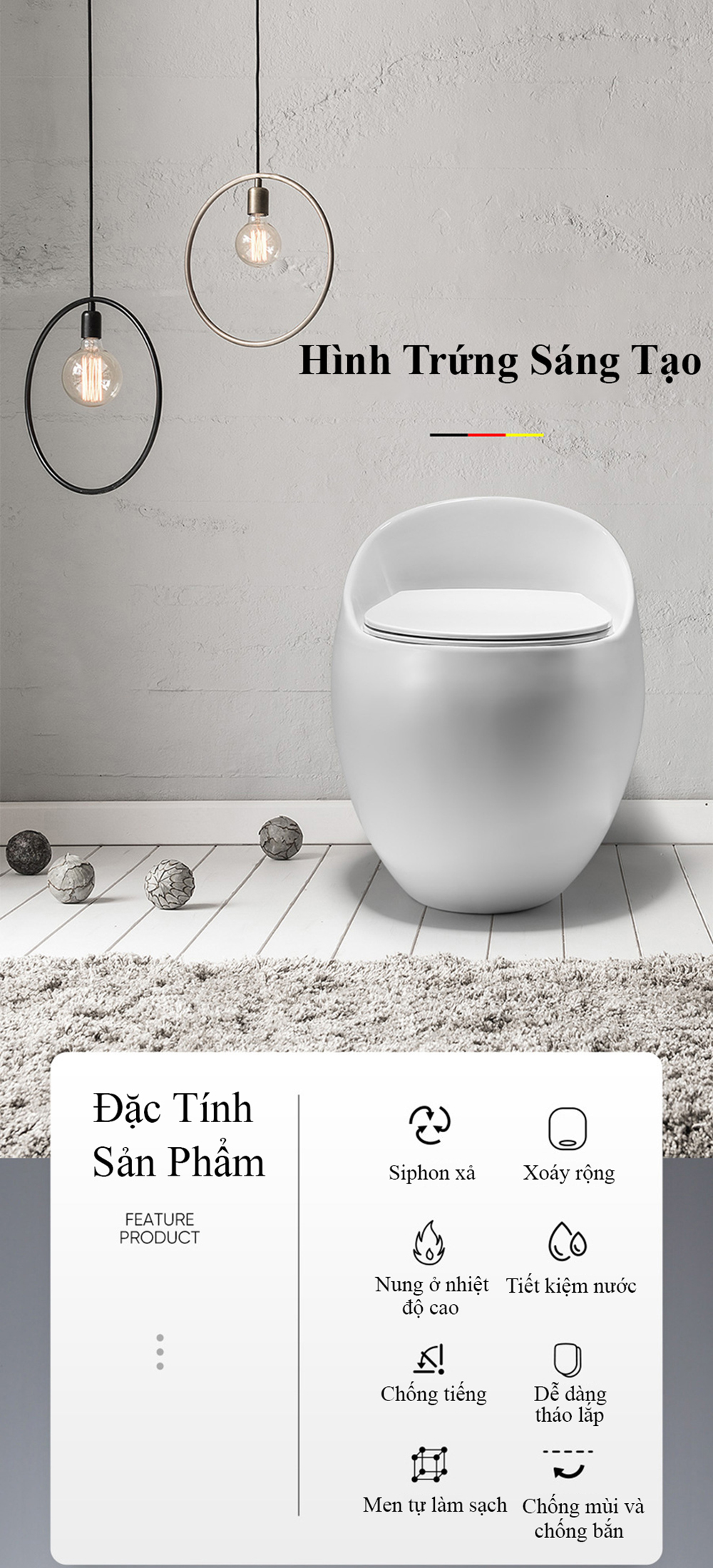 Bồn Cầu Trứng Schmidt, Bồn Cầu Một Khối Nhập Khẩu Cao Cấp, Thiết Kế Hiện Đại Sang Trọng Phù Hợp Với Mọi Kiểu Dáng Phòng Tắm-Hàng Chính Hãng, Bảo Hành 5 Năm