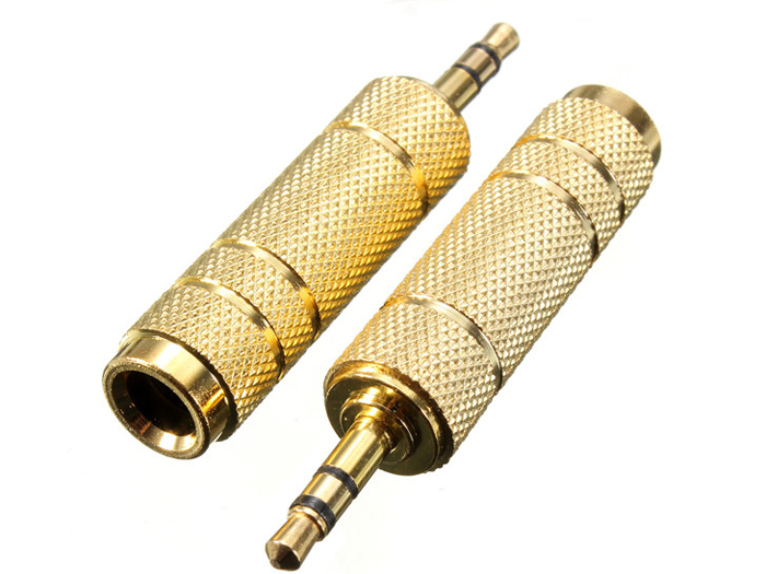 Jack Audio Chuyển đổi rắc loa từ chuẩn 6.5(dùng cho đầu đĩa, amply) sang chuẩn 3.5 (dùng cho máy tính)