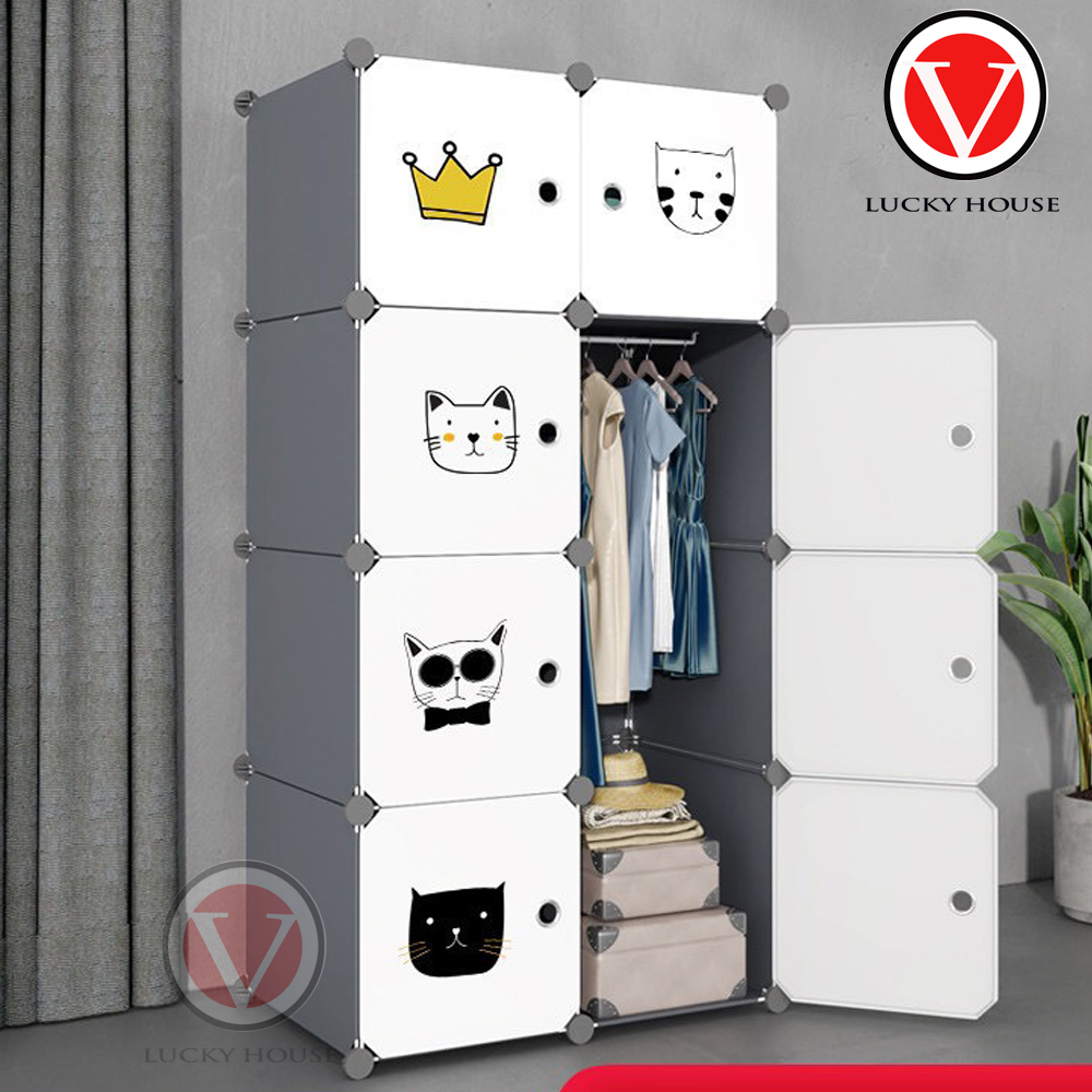 Tủ nhựa xếp 9 ô - 108880424