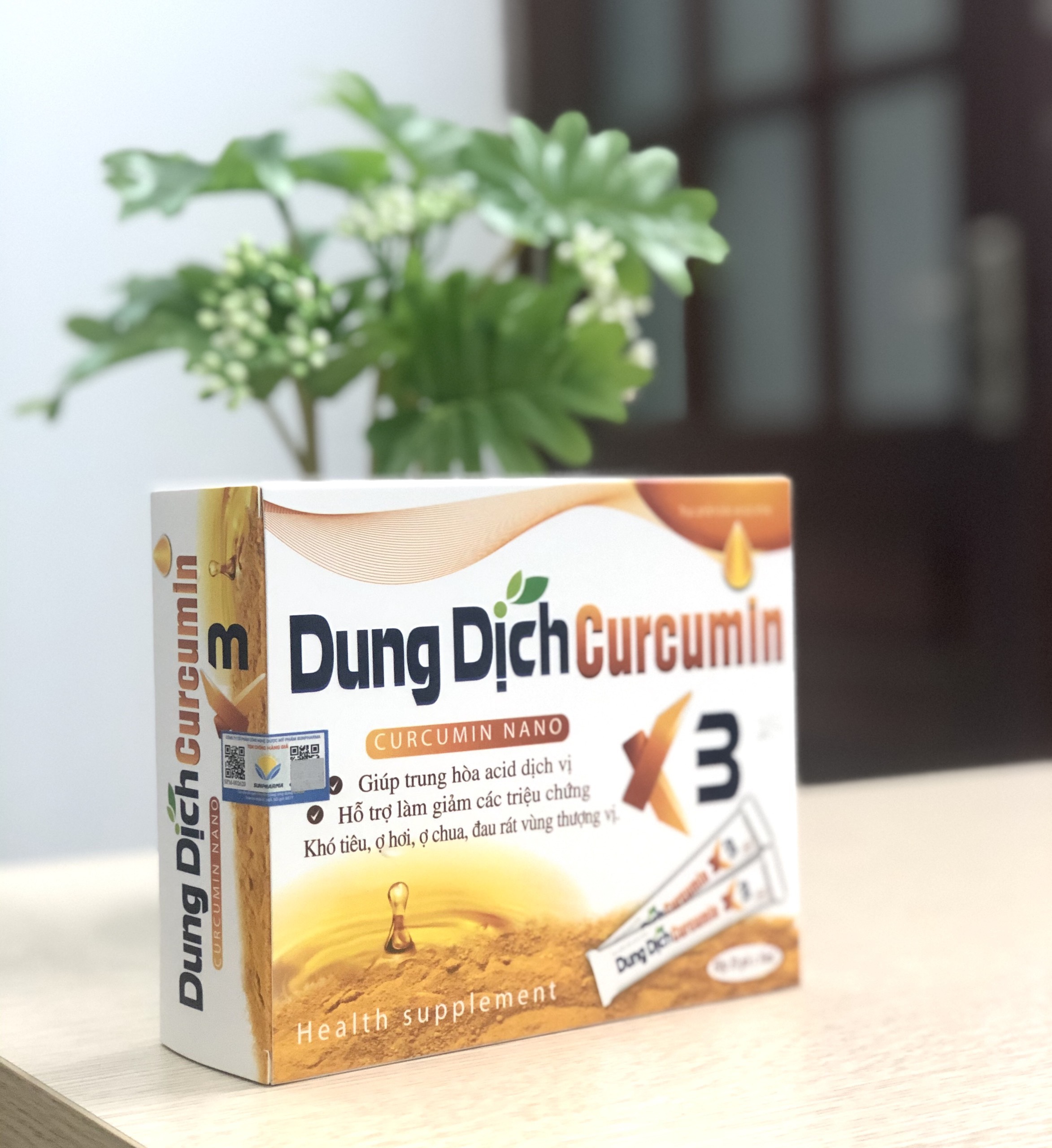 Dung Dịch Curcumin Nano X3 -hỗ trợ  giảm  viêm loét dạ dày, tá tràng, giảm triệu chứng khó tiêu, ợ hơi, ợ chua, đau rát vùng thượng vị, khối u do các gốc oxy hóa