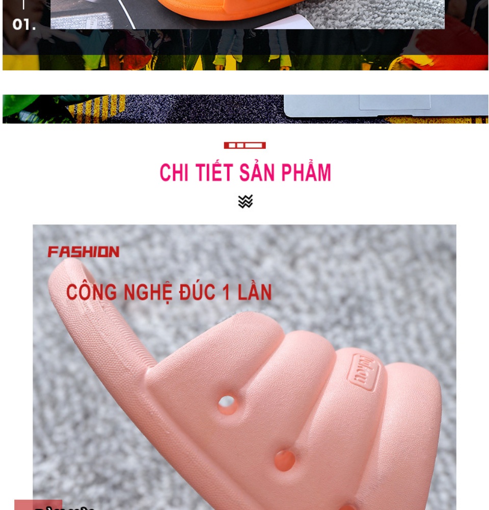 Dép nam nữ đi trong nhà KS01, chất liệu nhựa mềm cao cấp, đúc nguyên khối, đế mềm thoải mái chống trơn trượt phù hợp đi trong nhà, nhà tắm và ngoài trời - DOZIMAX STORE 5