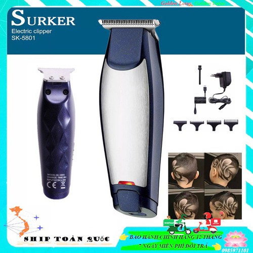 Tông đơ chấn viền Surker 5801  Tông Đơ Cạo Viền SURKER SK-5801 | Đồ nghề tóc Tông đơ chấn viền SURKER SK-5801/Tăng đơ cắt tóc/Máy   Tông đơ chấn viền Surker 5801 - bấm viền - vẽ tato   Tông đơ bấm viền Surker 5801- chất