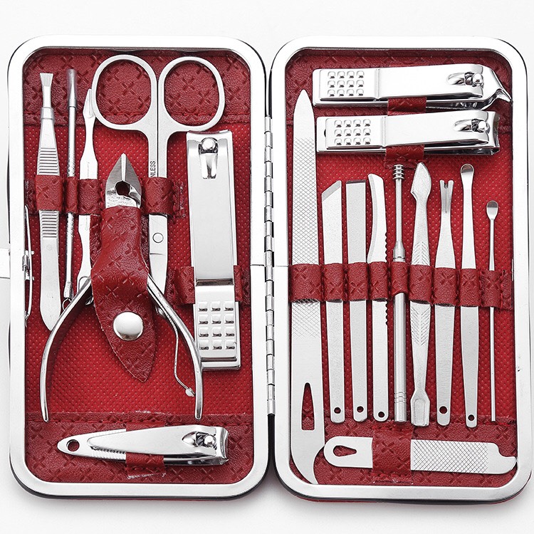 Bộ bấm móng tay 9 -15-19 món thép cao cấp -Bộ cắt móng tay không gỉ - 19M..