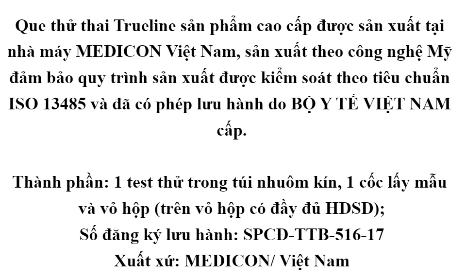 COMBO 5 Que Thử Thai Chính xác Trueline