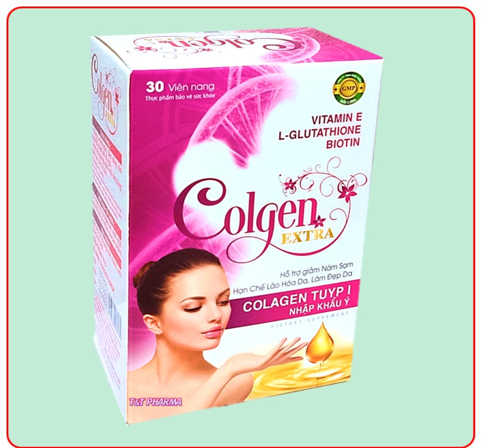 Viên uống đẹp da Colgen Extra- Thành phần Maca, Glutathione 400mg, Colagen tuyp I Nhập Khẩu Ý- Hộp 30 viên 9