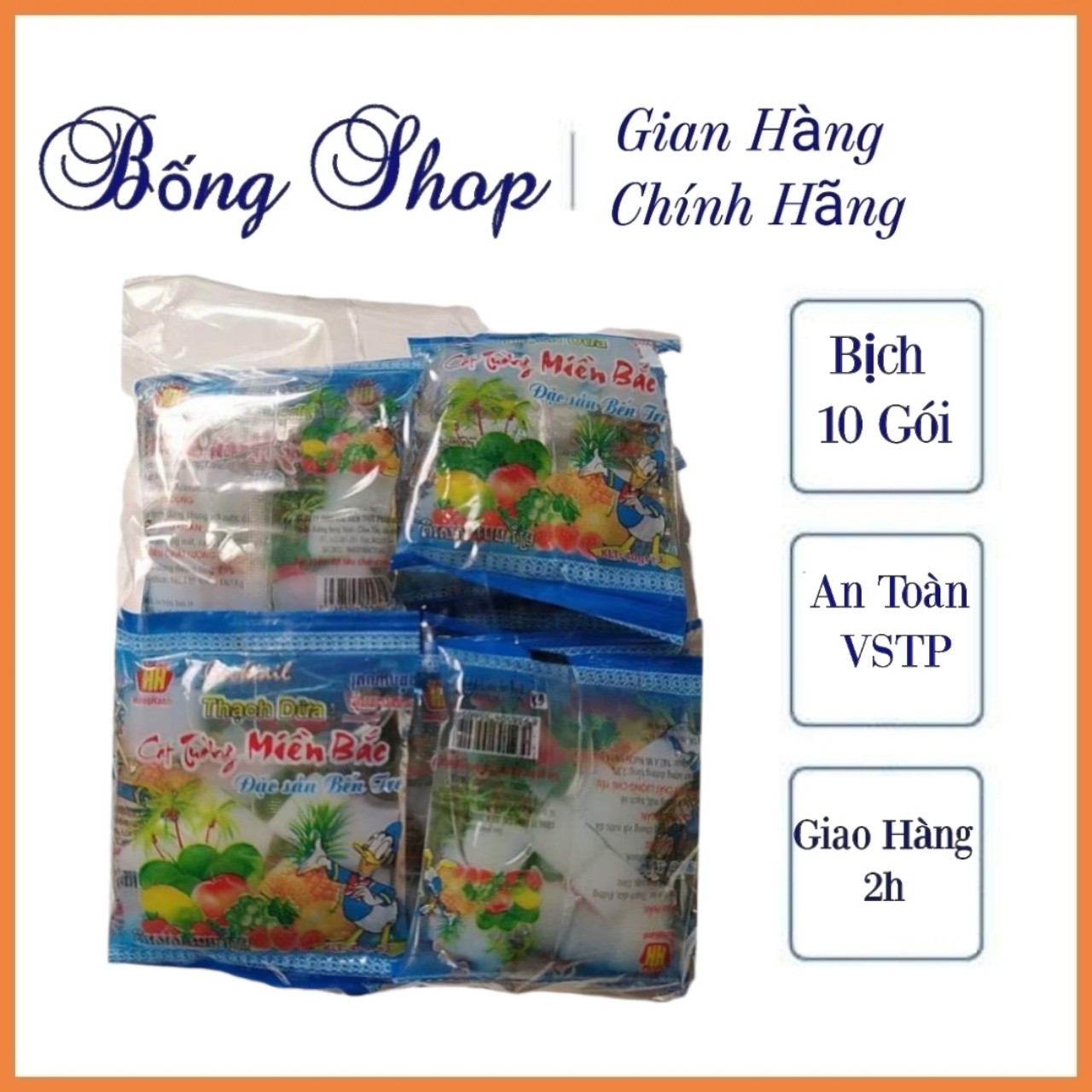Bịch 20 Gói Thạch Dừa Minh Châu