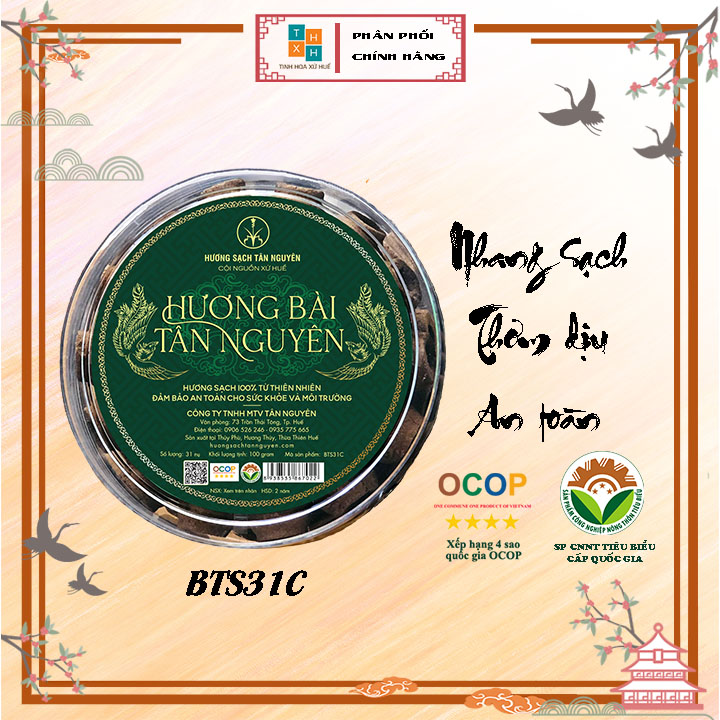 NHANG BÀI NỤ - HƯƠNG SẠCH TÂN NGUYÊN BT45C - BTS31C - DÙNG CHO LƯ XÔNG VÀ THÁC KHÓI - Tinh Hoa Xứ Huế