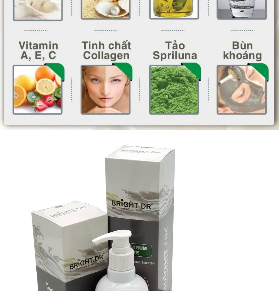 Sữa Non Tắm Trắng Colostrum White Bright Doctors Chính hãng