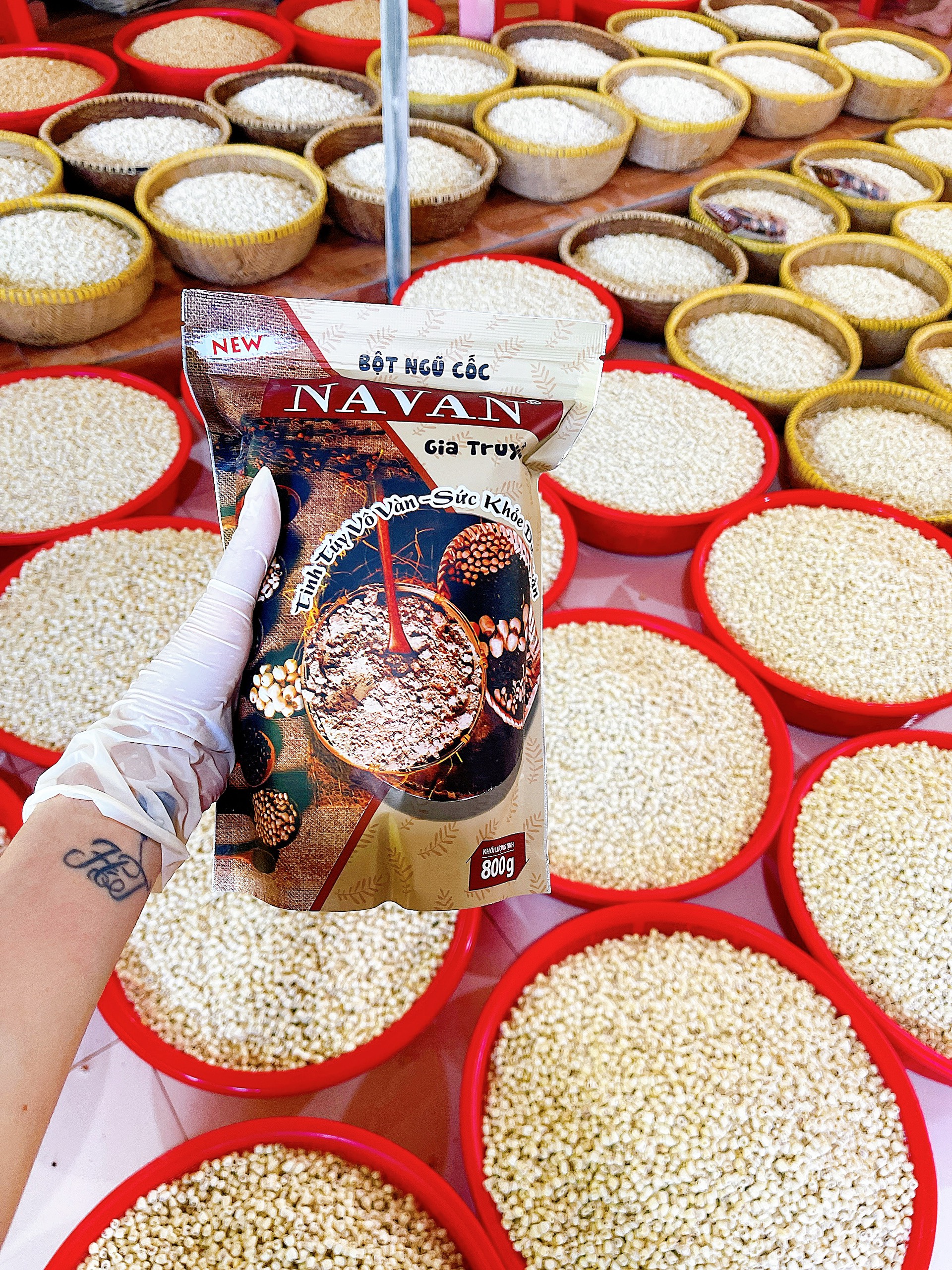 (TẶNG MẶT NẠ) Bột Ngũ Cốc Dinh Dưỡng Navan Cho Bà Bầu, Ngũ Cốc Lợi Sữa Cho Phụ Nữ Sau Sinh 800gr