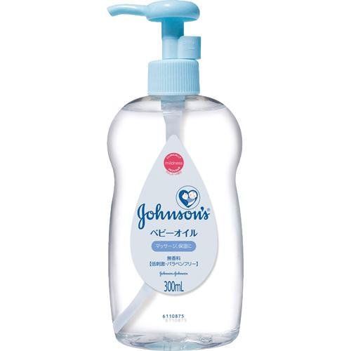 DẦU DƯỠNG DA VÀ MASSAGE CHO BÉ JOHNSON BABY NHẬT BẢN (CHAI 300ML - DÒNG MÀU XANH KHÔNG MÙI)