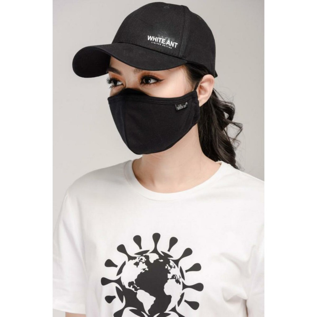 Khẩu Trang Vải Kháng Khuẩn WHITE ANT Dệt Bằng Sợi Cotton 300000002