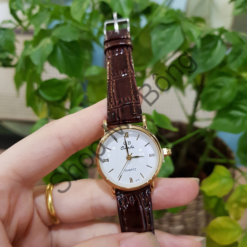 Đồng Hồ Nữ Dây Da Qianba Thời Trang Chính Hãng