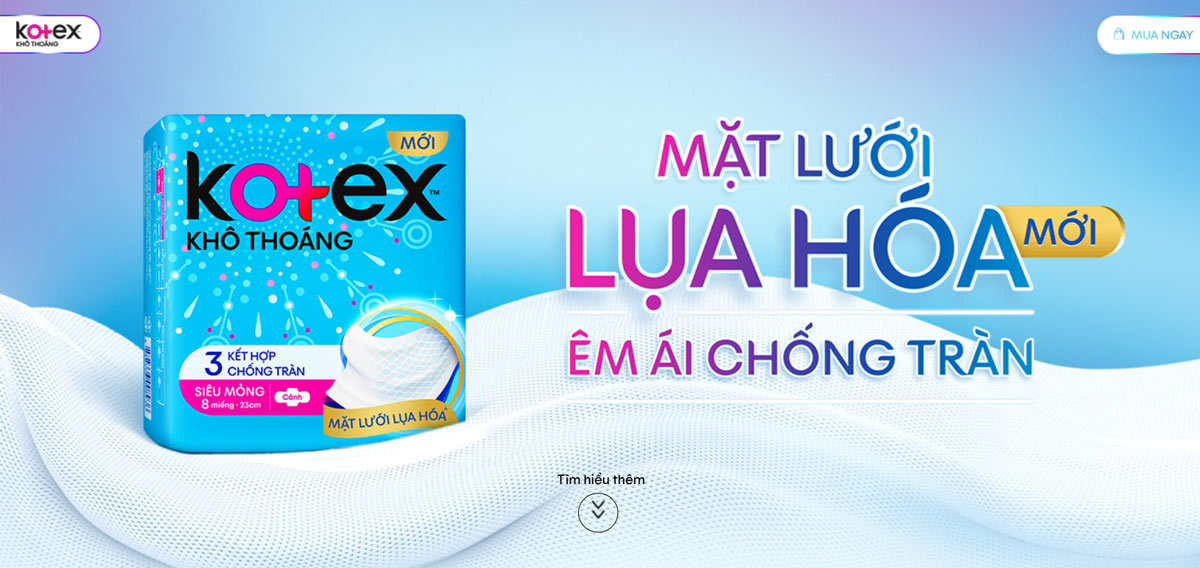 Bịch 8 Gói Băng Vệ Sinh Kotex Khô Thoáng Ngày Lưới Siêu Thấm - Siêu Mỏng Cánh 8 Miếng 23cm