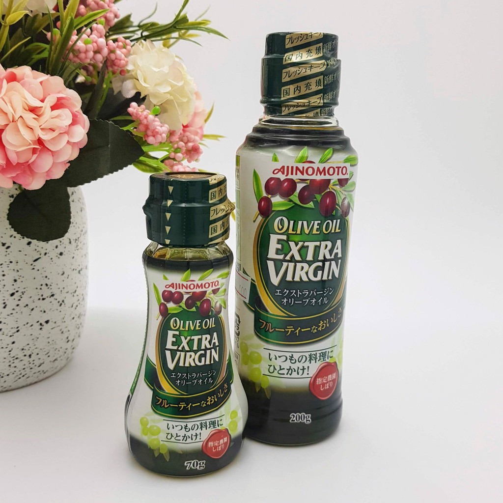 Dầu Olive Extra Virgin Ajinomoto 200g Nhật Bản, Dầu Oliu Nhật Bản, Dầu Oliu Extra, Dầu Oliu Cho Bé Ăn Dặm, Dầu Oliu Nguyên Chất Nhật Bản [DATE T3/2024]