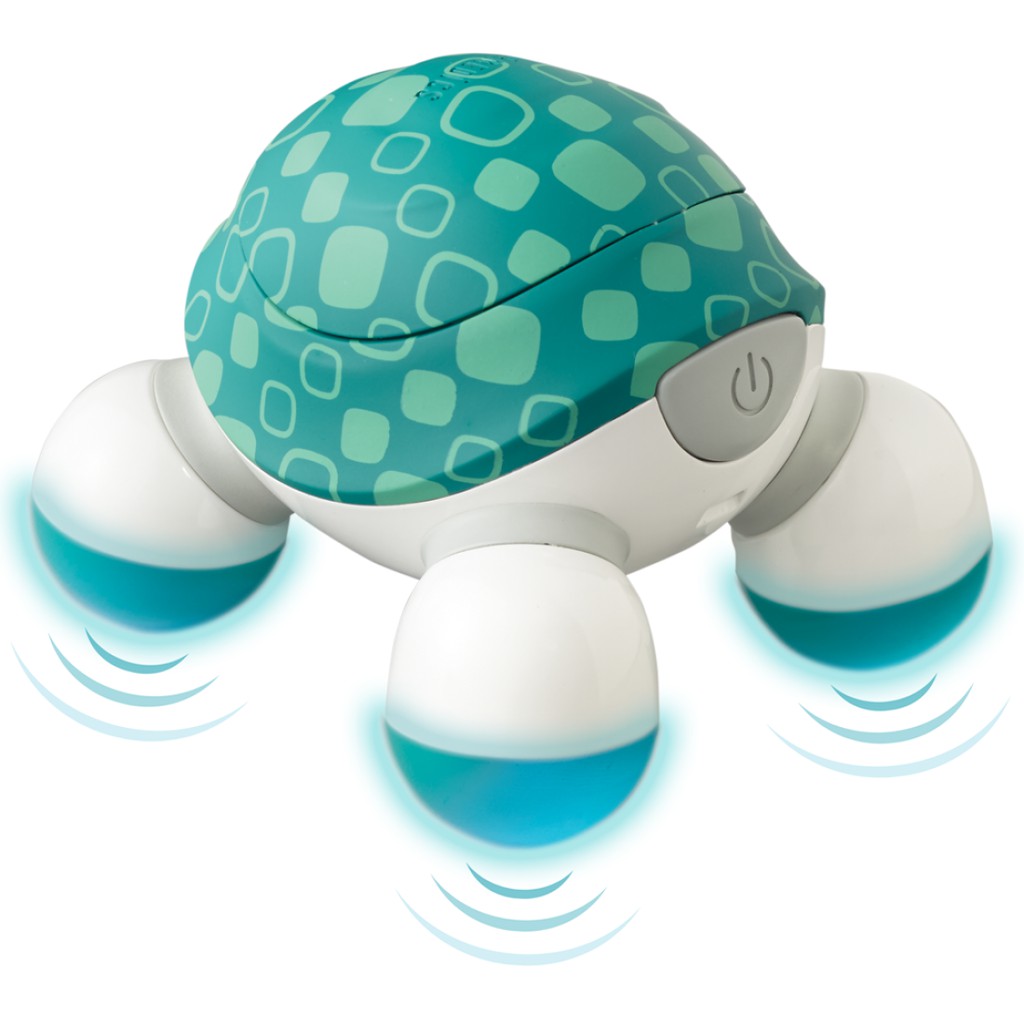 Máy Massage Cầm Tay Mini Turtle 3 Đầu Homedics NOV-60 USA, Thiết Kế Tiện Dụng, Pin AAA Dễ Dàng:4946