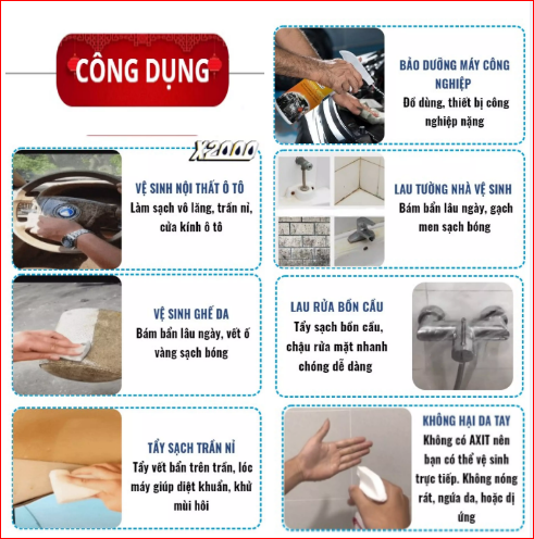 Dung dịch tẩy đa năng xe máy, Bình xịt đa năng X2000, chai sịt tẩy rửa đa năng, Bình xịt vệ sinh các vết bẩn cứng đầu, cặn canxi vòi nước nhà tắm, nhà bếp, nhà vệ sinh, xoong nồi, bếp ga, máy móc, xe ô tô,...