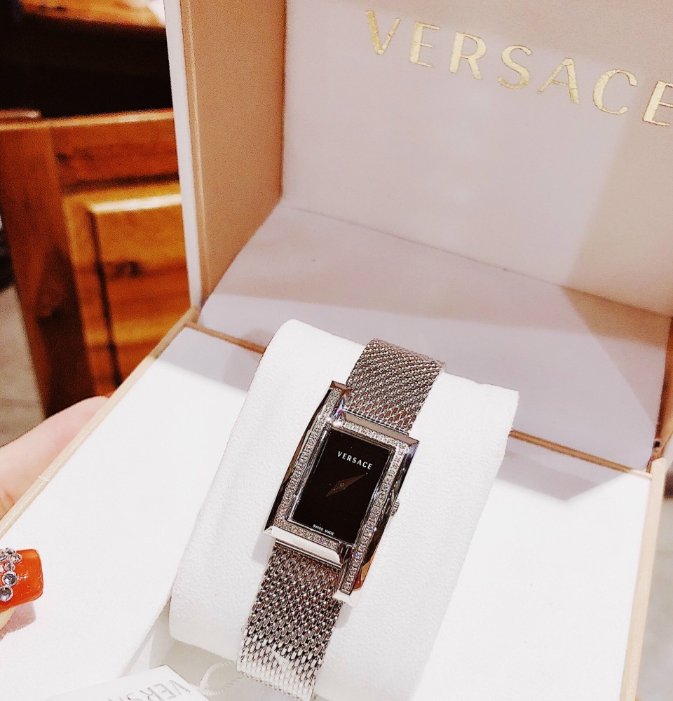 [HCM]Đồng hồ nữ cao cấp đồng hồ nữ ver aceVELU001112 Greca Icon Watch-máy pin-vỏ vàng - Dây kim loại cao cấp size 21 x 39mm-Full Box 2