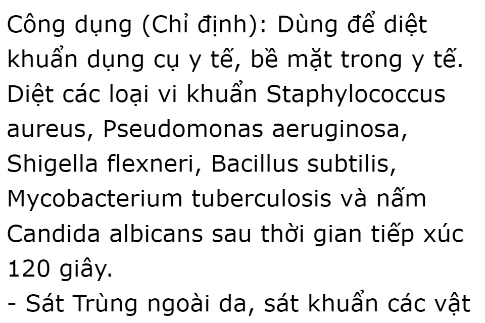 Cồn 70 độ Vĩnh Phúc dùng để xử lý làm sạch môi trường, sát khuẩn bề mặt vật dụng và có thể xử lý vi khuẩn trực tiếp trên con người, bề mặt da, sát khuẩn vết thương, diệt khuẩn, sát khuẩn dụng cụ y tế, đồ vật DrViet 61 Cồn 70 độ Vĩnh Phúc dùng để xử lý làm sạch môi trường, sát khuẩn bề mặt vật dụng và có thể xử lý vi khuẩn trực tiếp trên con người, bề mặt da, sát khuẩn vết thương, diệt khuẩn, sát khuẩn dụng cụ y tế, đồ vật DrViet