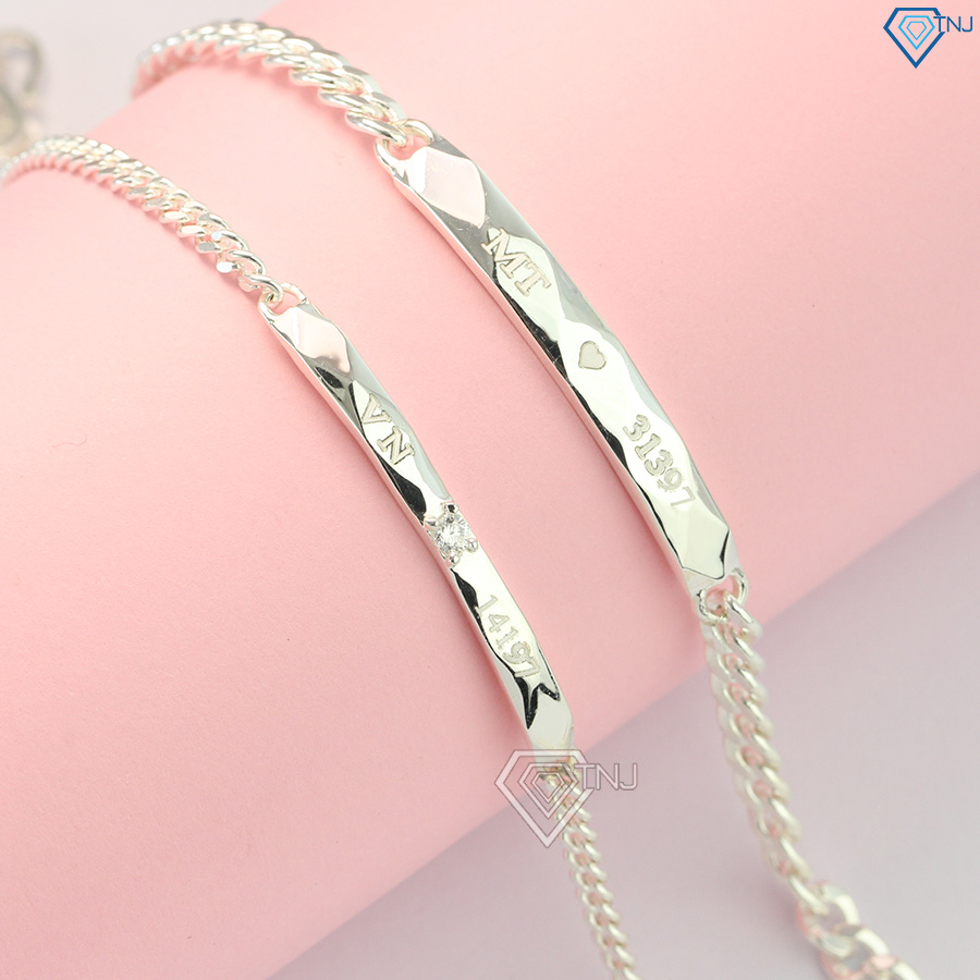 Nhẫn cặp đôi bạc tình nhân mắt xích ND0434 - Trang Sức TNJ