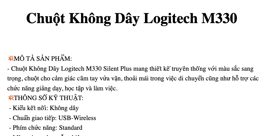 Chuột Không Dây Logitech M330 Silent Plus - Logitech M330 Silent Plus Wireless Mouse