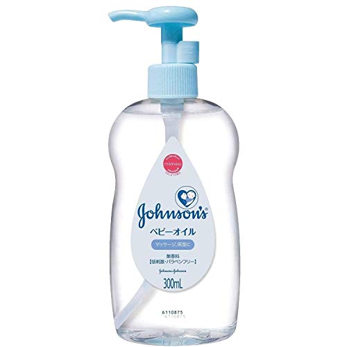 DẦU DƯỠNG DA VÀ MASSAGE CHO BÉ JOHNSON BABY NHẬT BẢN (CHAI 300ML - DÒNG MÀU XANH KHÔNG MÙI)