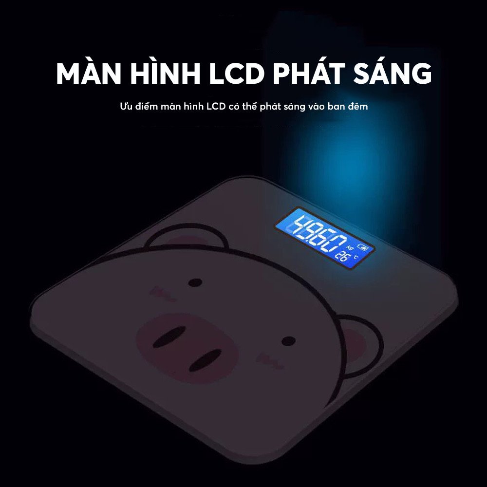 Cân Điện Tử Sưc Khỏe Mini Nhà Bếp, Tính Tiền Bán Hàng,Cân Được Tiểu Ly ,Lên Đến 100kg Đến 180kg