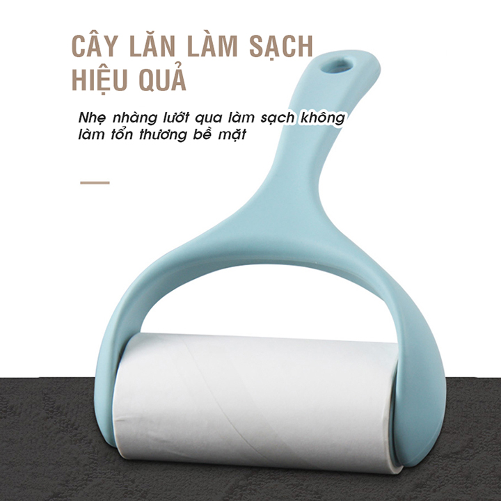 Cây lăn dính bụi quần áo- có sẵn 1 cuộn giấy