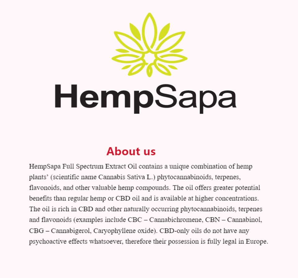 Hempsapa CBD softgel Capsules 5% - Viên nang tinh dầu CBD