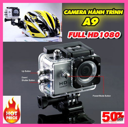 Camera gắn mũ bảo hiểm,Bán Camera Đi Phượt, Camera Hành Trình 1080 Sports Cao Cấp Đa Năng Chất Lượng Full Hd 1080,Có Chống Rung Kèm Chống Bụi,Chống Nước,Giá Ưu Đãi