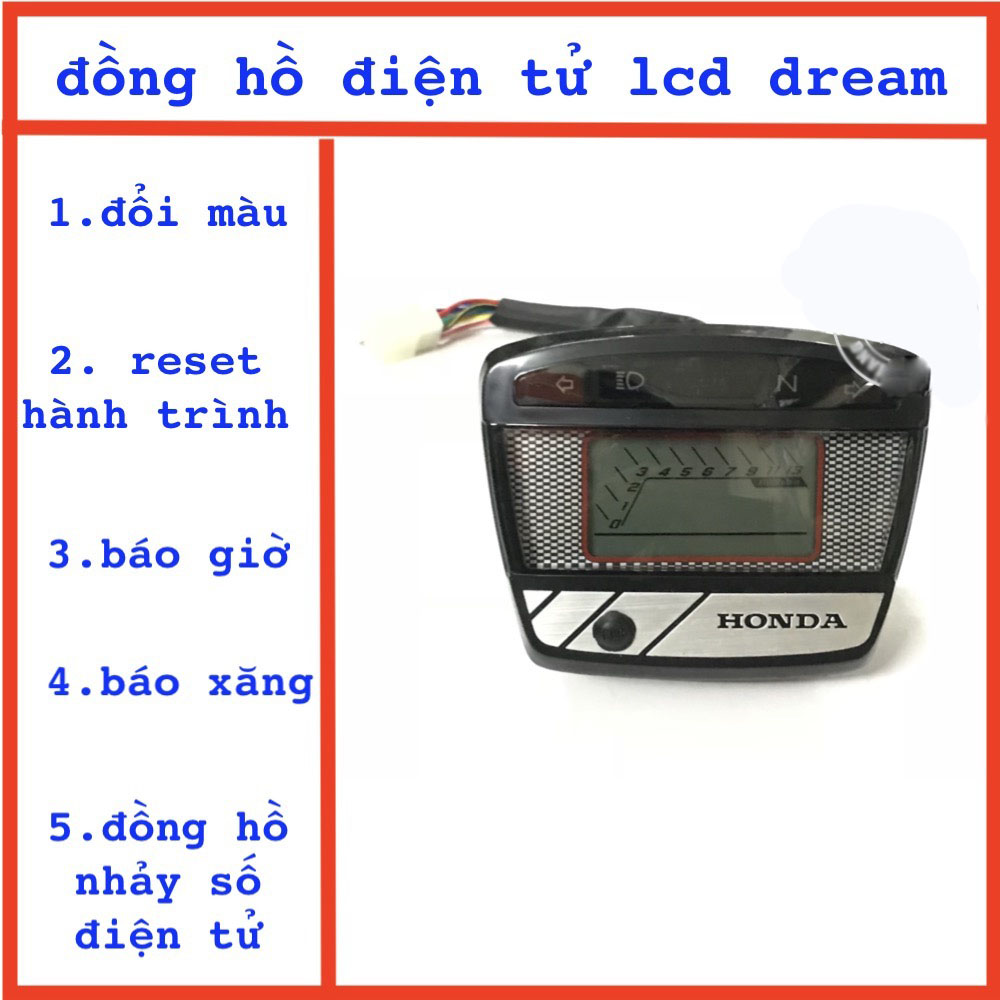 Đồng hồ điện tử LCD xe-dream hiển thị led 7 màu với nhiều tính năng hiện đại G285