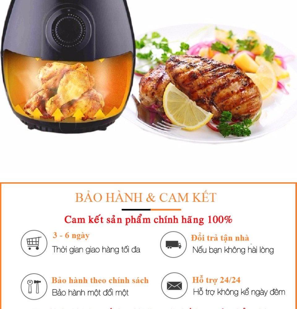 Nồi Chiên Chính Hãng - Nồi chiên Không dầu Hàn quốc. Nồi Chiên Không Dầu